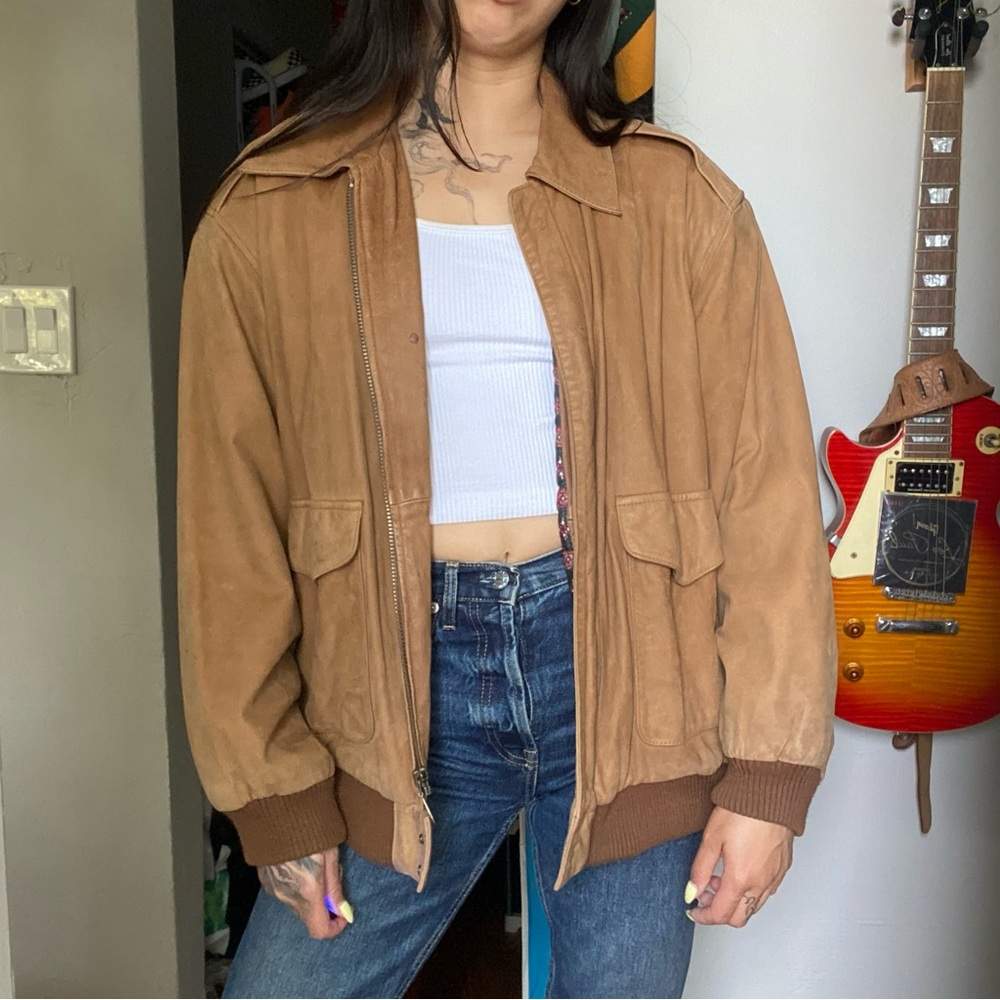 Vintage Hunt Club Brown Leather Jacket